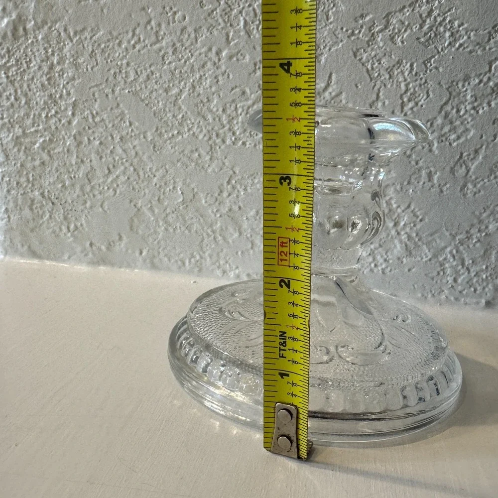 Tiara Indiana Sandwich Glass‎ Candlestick 4